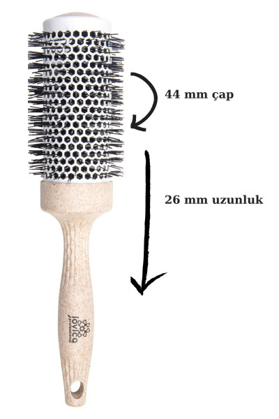 Natural Ceramic Thermal Crimped Hairdryer Brush 44mm - 1