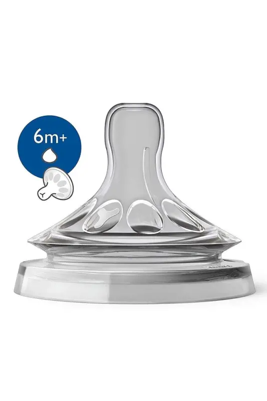 Natural Intense Flow Y-Cut 6 Months 2-Pack Bottle Nipple - 2