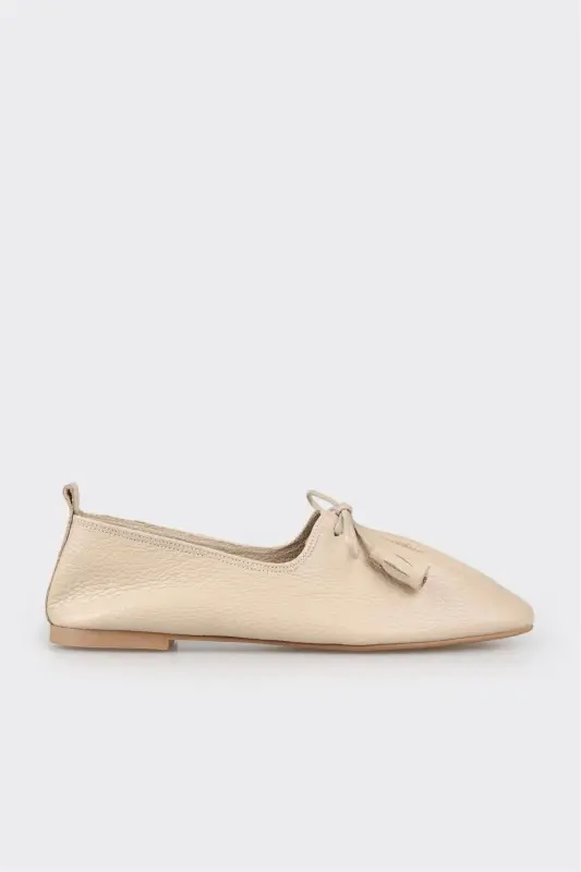 Natural Leather Women's Casual Shoes - ELLE SHOES