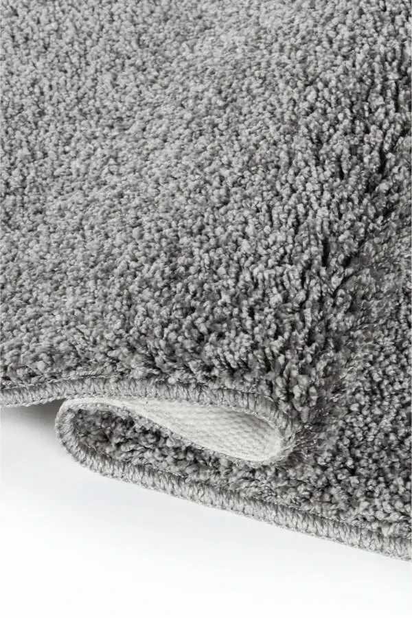 Natural Non-Slip Base Washable Grey Shaggy 3-Piece Bathroom Rug Mat Set 1 pc 60x100 cm 2 pcs 60x50 - 2