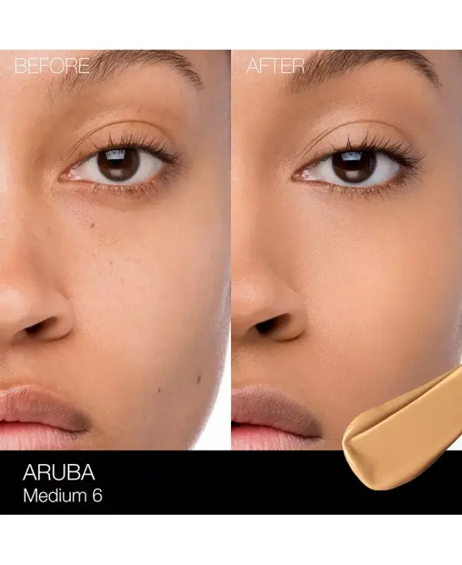 Natural Radiant Longwear Foundation, 1 oz. - Aruba (M6 - Medium to medium-deep with cool undertones) - 3