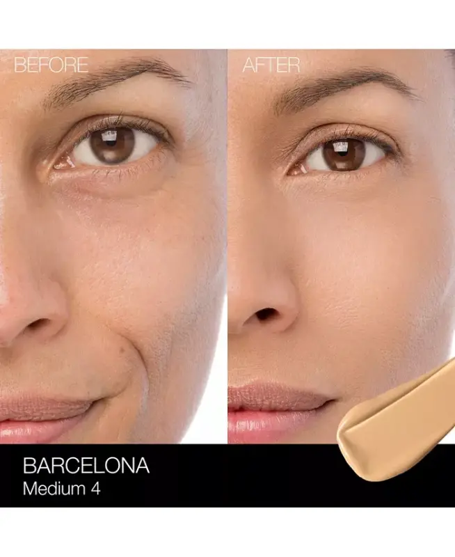 Natural Radiant Longwear Foundation, 1 oz. - Barcelona (M4-Medium to medium-deep with warm undertones and a golden tone) - 3