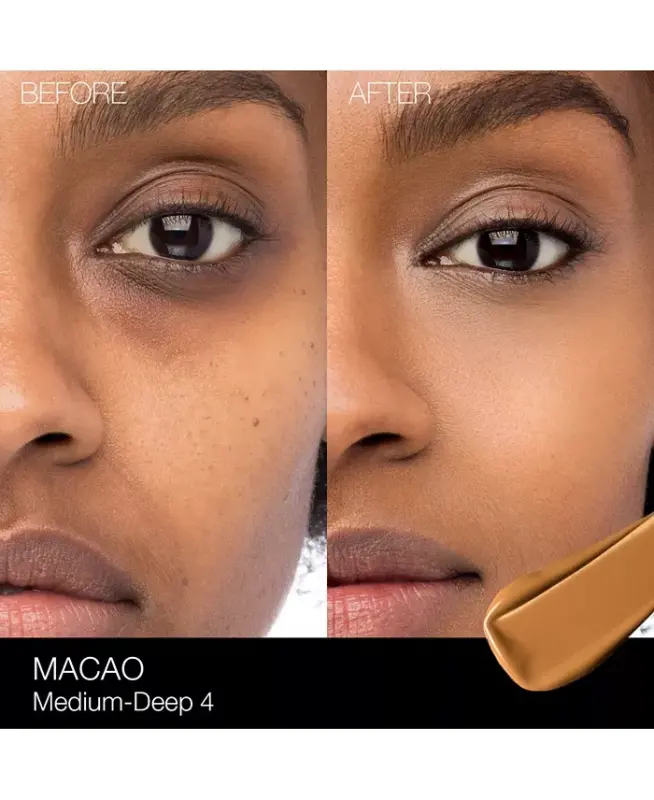 Natural Radiant Longwear Foundation, 1 oz. - Macao (MD4 - Medium-deep to deep with warm undertones, and an olive tone) - 3