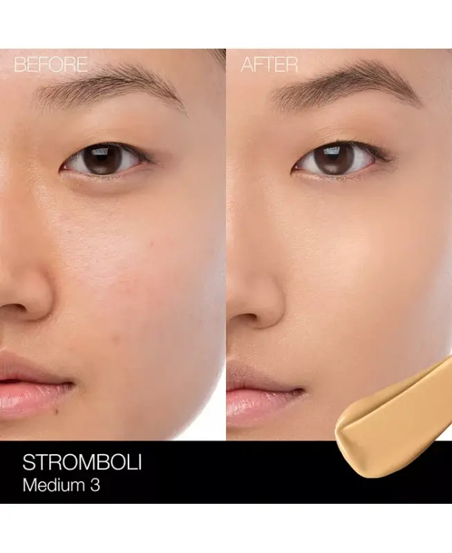 Natural Radiant Longwear Foundation, 1 oz. - Stromboli (M3 - Medium with warm undertones, and a yellow tone) - 3