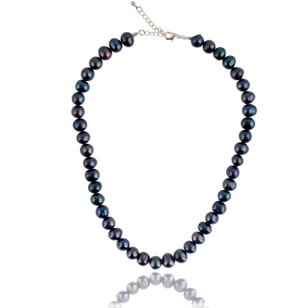 Natural Stone Black Pearl Women's Necklace - 3