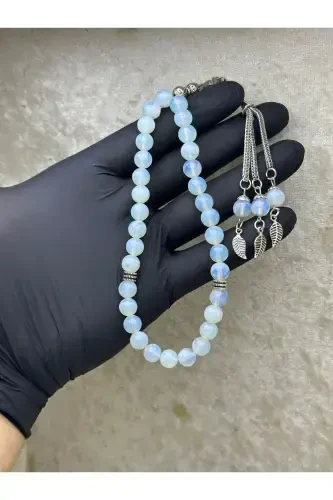 Natural Stone Moonstone Rosary 33 Beads - Special Cocoon-TRANSPARENT - GRS OYUNCAK (1)