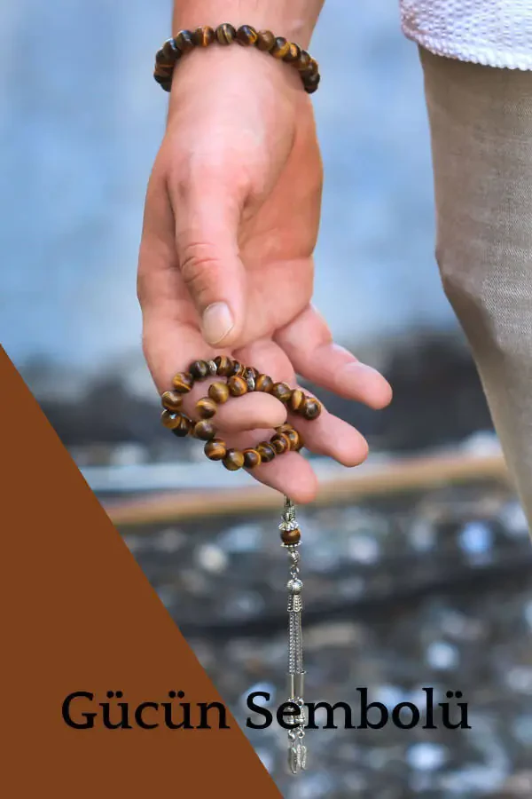 Natural Stone Prayer Beads and Bracelet Set, The Perfect Gift for a Stylish Father! - 2