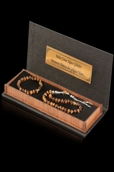 Natural Stone Prayer Beads and Bracelet Set, The Perfect Gift for a Stylish Father! - 3