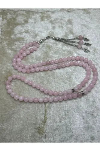 Natural Stone Rose Quartz 8mm 99 Prayer Beads Stone - COLORFUL - 3