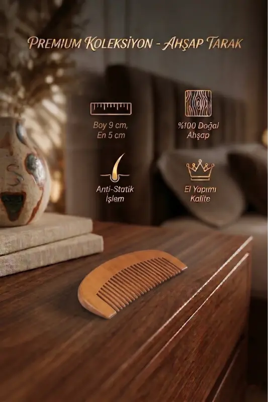 Natural Tree Wood Comb Set - 6 MODELS - 7