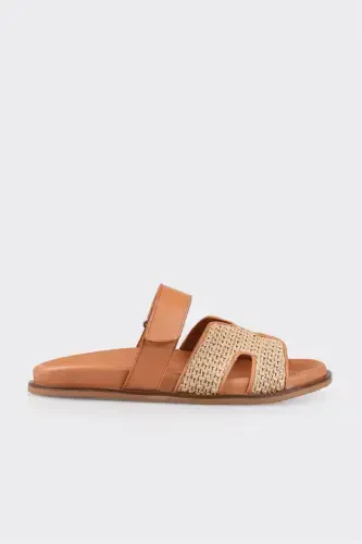 Natural Women's Flat Slippers - 1