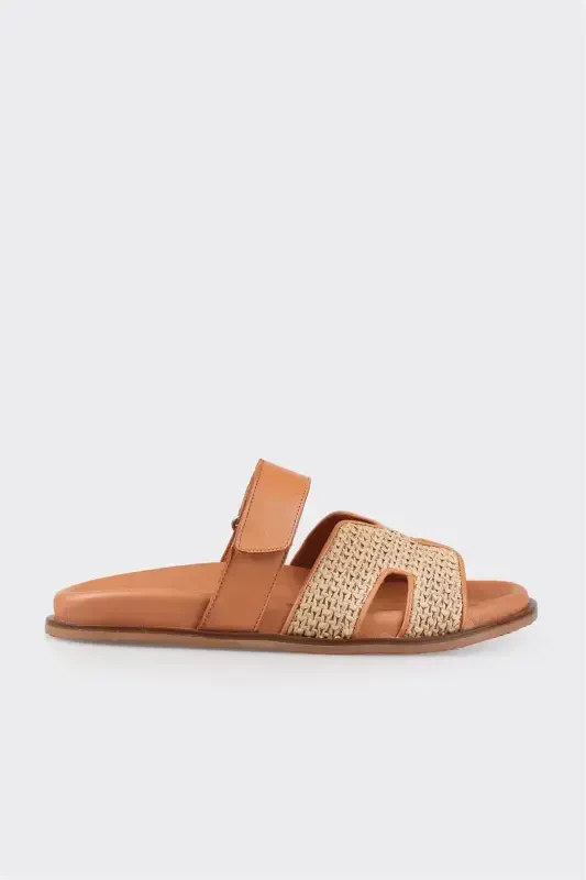 Natural Women's Flat Slippers - 1