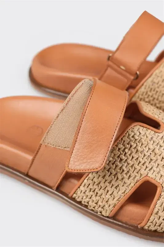 Natural Women's Flat Slippers - 5