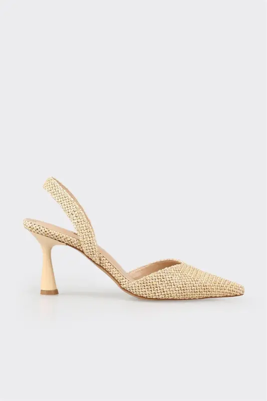 Natural Women's Heeled Shoes - ELLE SHOES