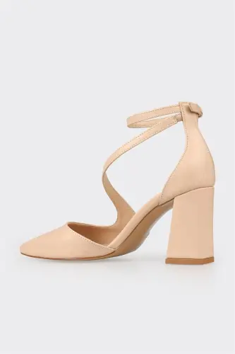 Natural Women's High Heel Shoes - 3