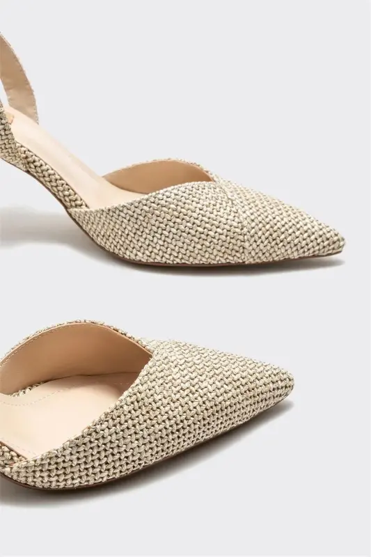 Natural Women's High Heel Shoes - 3