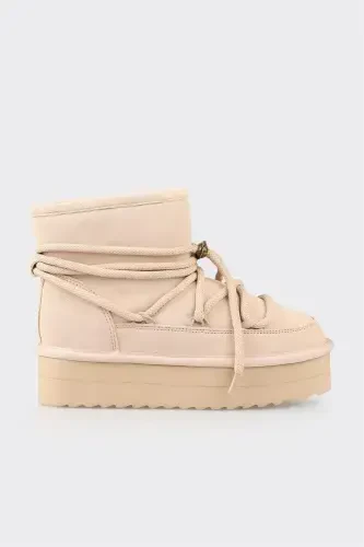 Natural Women's Leather Boot - 1