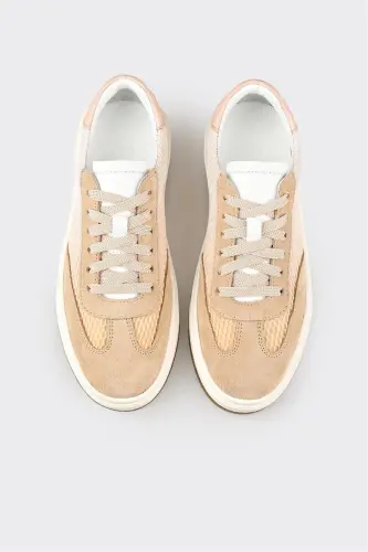 Natural Women's Sneaker-Natural - 4