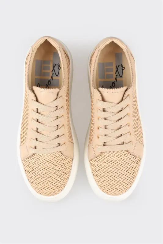 Natural Women's Sports Shoes-Natural - 4