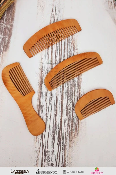 Natural Wood Comb Set - MONTESEV