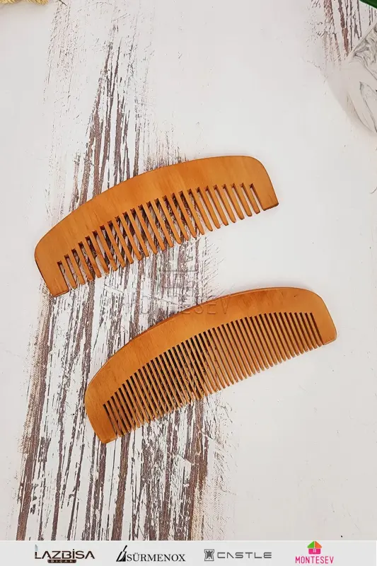 Natural Wooden Comb Set-2 MODEL - 1