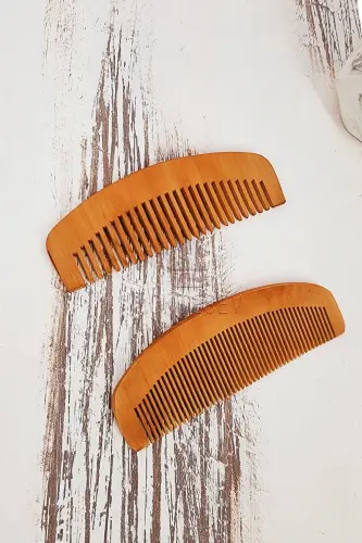 Natural Wooden Comb Set-2 MODEL - 3