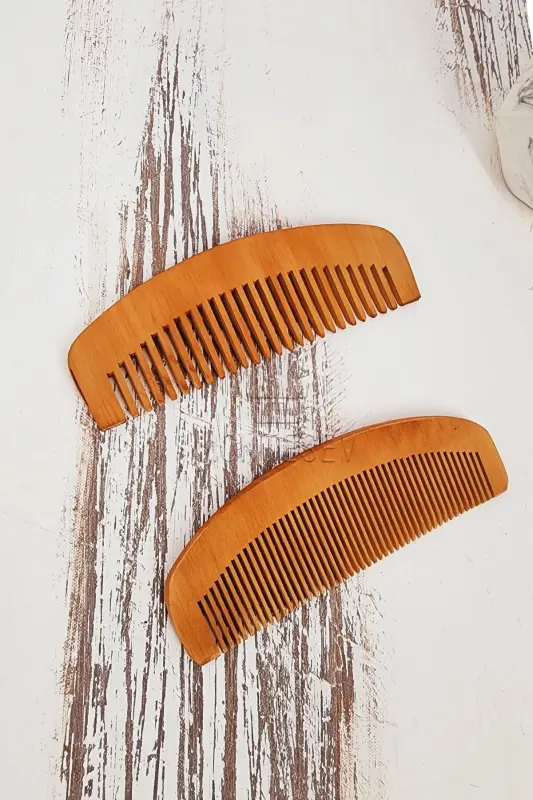 Natural Wooden Comb Set-2 MODEL - 3