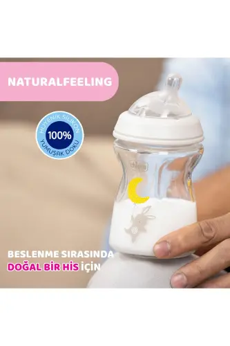 Naturalfeeling Cam Cam Biberon 250 ml Shaffof 2 oy - 6