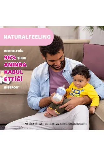 Naturalfeeling Glass Baby Bottle 250 ml Transparent 2 Months - 5
