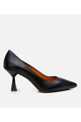 Натуральная кожа Черные женские шпильки 