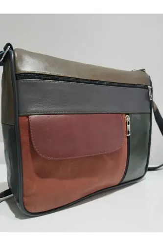 НАТУРАЛЬНАЯ КОЖА НАЗВАНИЕ СУМКА (27СМ X 25СМ) - Многоцветная 26 - 2