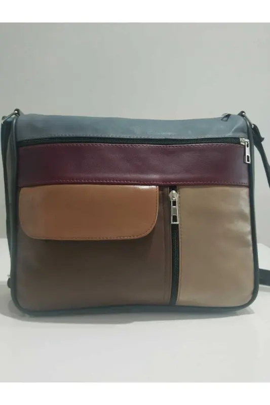 НАТУРАЛЬНАЯ КОЖА ЖЕНСКАЯ СУМКА (27СМ X 25) - Многоцветный 78 - 1