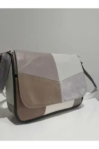 НАТУРАЛЬНАЯ КОЖАНАЯ ЖЕНСКАЯ СУМКА (25CM X 20CM)-ЛЕТНИЕ СМЕШАННЫЕ ЦВЕТА 6 - MODAZONE (1)