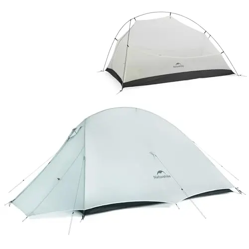 Naturehike Cloud-Up 2 Person Tent Lightweight Backpacking Tent with Footprint - Free Standing Ultralight Camping Hiking Backpack Tents Two Person Tent 