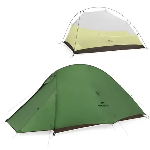 Naturehike Cloud-Up 2 Person Tent Lightweight Backpacking Tent with Footprint - Free Standing Ultralight Camping Hiking Backpack Tents Two Person Tent - 1
