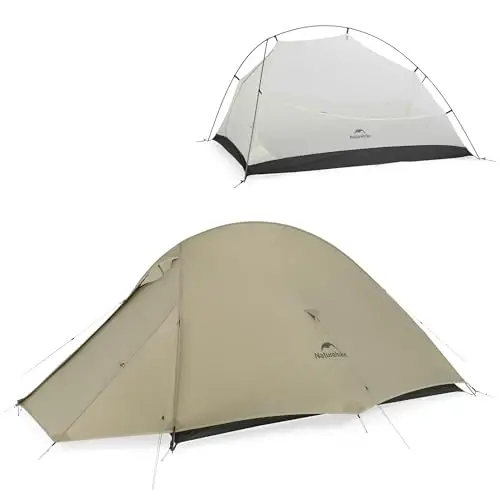 Naturehike Cloud-Up 2 Person Tent Lightweight Backpacking Tent with Footprint - Free Standing Ultralight Camping Hiking Backpack Tents Two Person Tent 