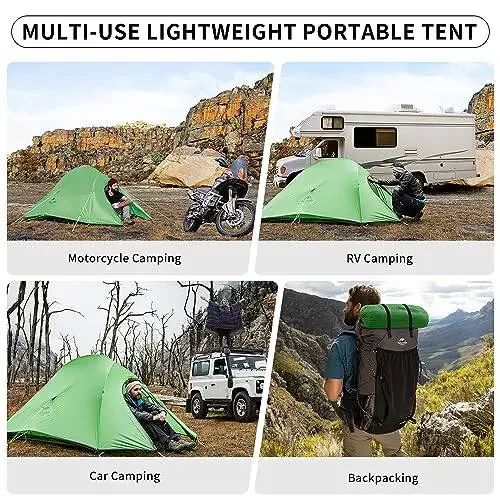 Naturehike Cloud-Up 2 Person Tent Lightweight Backpacking Tent with Footprint - Free Standing Ultralight Camping Hiking Backpack Tents Two Person Tent - 6