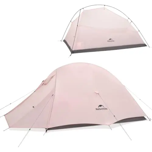 Naturehike Cloud-Up 2 Person Tent Lightweight Backpacking Tent with Footprint - Free Standing Ultralight Camping Hiking Backpack Tents Two Person Tent 