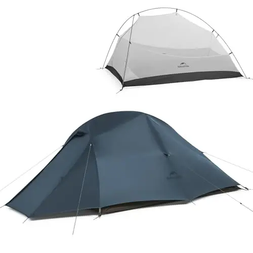 Naturehike Cloud-Up 2 Person Tent Lightweight Backpacking Tent with Footprint - Free Standing Ultralight Camping Hiking Backpack Tents Two Person Tent 