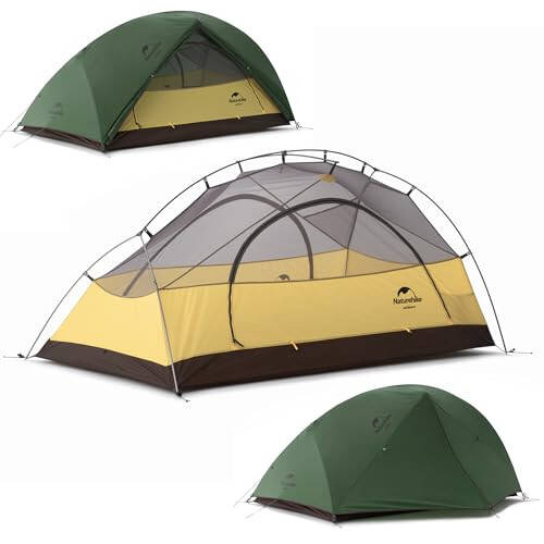Naturehike Yulduz Daryo 2 Kishilik Orqa Sumkasi Chodiri, Ikki Qavatli Ultra Yengil Ikki Kishilik Lager Chodiri, Piyoda Sayohat, 2 Kishilik Yengil Velosiped Chodiri, Velosiped Sayohati - 1