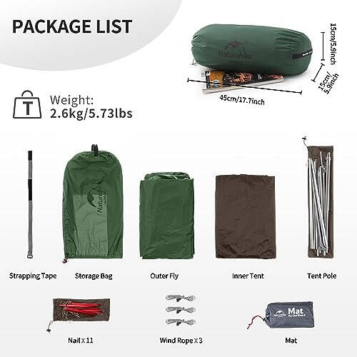Naturehike Yulduz Daryo 2 Kishilik Orqa Sumkasi Chodiri, Ikki Qavatli Ultra Yengil Ikki Kishilik Lager Chodiri, Piyoda Sayohat, 2 Kishilik Yengil Velosiped Chodiri, Velosiped Sayohati - 6