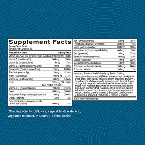 Nature's Sunshine Super Qo'shimchasi, 120 Tabletka | Erkaklar va Ayollar uchun Ko'p Vitamin, Minerallar, Aminokislotalar, O'tlar, Meva Kukunlari, Sabzavot Kukunlari va Karotinoidlarni ta'minlaydi - 3