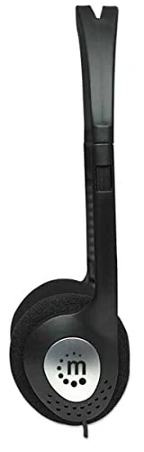 Наушники стерео Manhattan On-Ear с проводом - Длинный 6-футовый кабель, один 3,5-мм штекер, легкие, регулируемый оголовье - для Walkman, CD-плеера, компьютера -177481 - 4