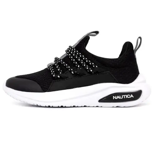 Nautica Bolalar uchun Sport Slip-On Krossovkalari - O'g'il va qizlar uchun qulay Bungee yugurish poyabzali - Faol bolalar uchun zamonaviy va qo'llab-quvvatlovchi poyabzal - NAUTICA (1)