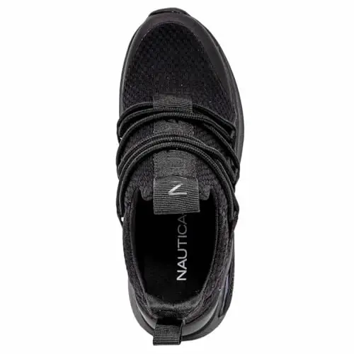 Nautica Kids Athletic Slip-On Sneakers - Comfortable Bungee Running Shoes for Boys and Girls - Stylish and Supportive Footwear for Active Kids (Big Kid/Little Kid/Toddler) - 4