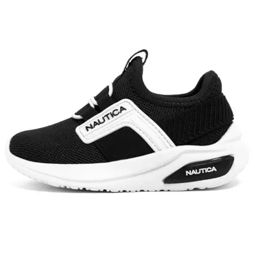 Nautica Kids Athletic Slip-On Sneakers - Comfortable Bungee Running Shoes for Boys and Girls - Stylish and Supportive Footwear for Active Kids (Big Kid/Little Kid/Toddler) - NAUTICA (1)
