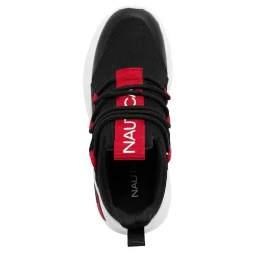 Nautica Kids Athletic Slip-On Sneakers - Comfortable Bungee Running Shoes for Boys and Girls - Stylish and Supportive Footwear for Active Kids (Big Kid/Little Kid/Toddler) - 5