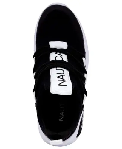 Nautica Kids Athletic Slip-On Sneakers - Comfortable Bungee Running Shoes for Boys and Girls - Stylish and Supportive Footwear for Active Kids (Big Kid/Little Kid/Toddler) - 4