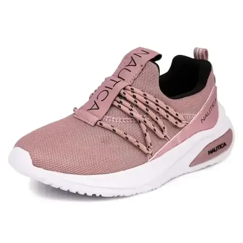 Nautica Kids Athletic Slip-On Sneakers - Comfortable Bungee Running Shoes for Boys and Girls - Stylish and Supportive Footwear for Active Kids (Big Kid/Little Kid/Toddler) 