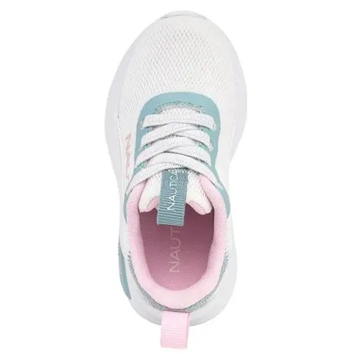 Nautica Kids Athletic Slip-On Sneakers - Comfortable Bungee Running Shoes for Boys and Girls - Stylish and Supportive Footwear for Active Kids (Big Kid/Little Kid/Toddler) - 4